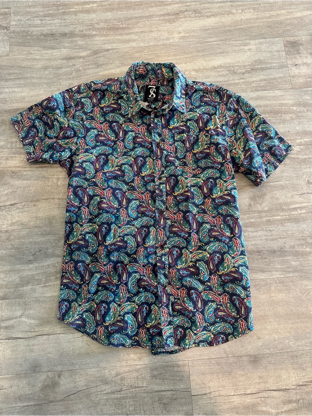 7 souls Paisley Short-Sleeve Shirt